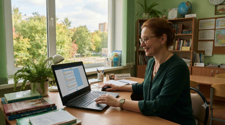 учитель использует ИИ для работы